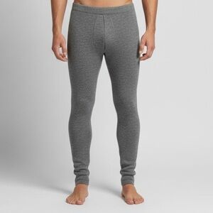 Vintage Gray Wool Long Johns - Small / Medium